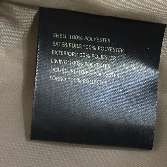 Liz Claiborne Men's Tan Hooded Raincoat - Picture 9 of 10